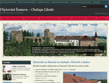 Tablet Screenshot of dovolena-sumava-ubytovani-penzion.susice.org